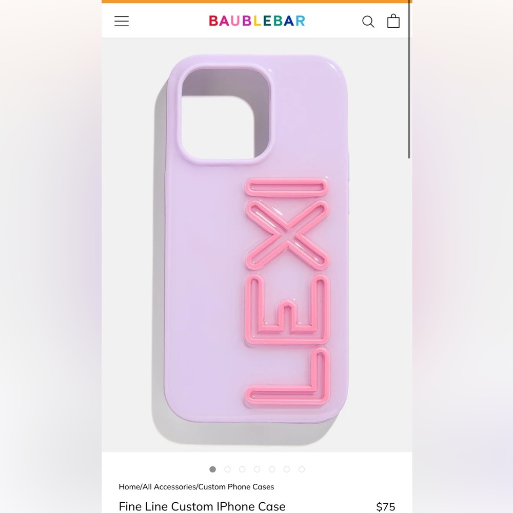 Fine Line BaubleBar Custom iPhone 15 Pro Max Case